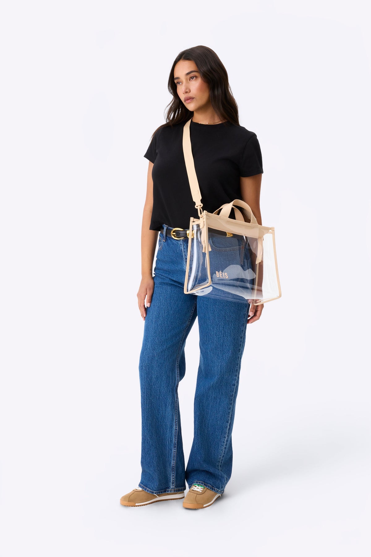 The Stadium Tote in Beige