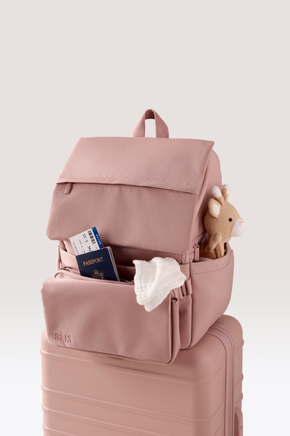 The Ultimate Diaper Backpack in Atlas Pink
